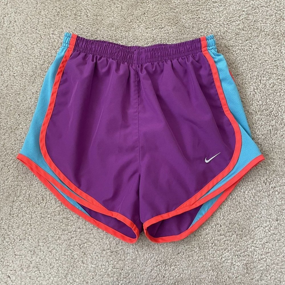 Nike Shorts Womens XS Purple Dri Fit Running Brief Lined Workout Athletic